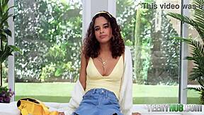 Petite Kylie Rocket Drenched In Doggystyle And Riding Monster Cock