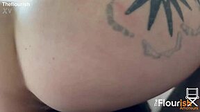 Hey, petite energizer bunny MissDizzum gets creampied by MrFlourish's big black cock