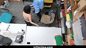 Shoplifter Penelope Reed Fears Officer's Huge Shaft in Tight Hole