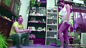 Why not let this petite young boy seduce you into your first anal fuck, granny?