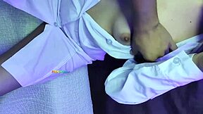 Inked Black Hair Beauty With Saggy Tits Gets First Casting Fuck