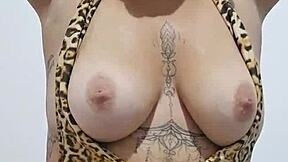 Horny Exhibitionist Flashes And Demands Cum On Her Tits And Armpits!