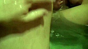 Masturbating and sucking cock in steamy bathtub 😍