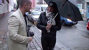 Unbelievable! German Teen Picked Up on Street and Banged for Cash!