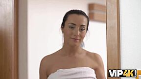 old guy appreciates young gf riding boner on bed czech fantasy