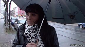 Unbelievable! German Teen Picked Up on Street and Banged for Cash!