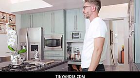 Tiny Asian Mina Luxx Sucks Thick Cock After Game