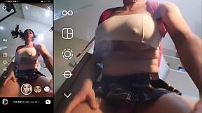 Futanari Trap Tests Filters with Big Tits in Wild Anal Action