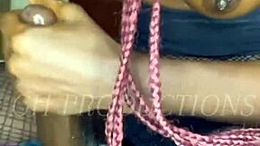 Real African couple MASSAGES each other's BODIES in hot foreplay