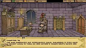 Akabur's Witch Trainer saga unfolds with teen teasing in cosplay chaos