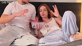 caught my stepsister watching porn, so i banged her tight pussy hard.