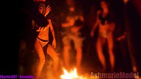 i'm just mesmerized showing off topless in public cemetery. slow motion slut majick vibes!