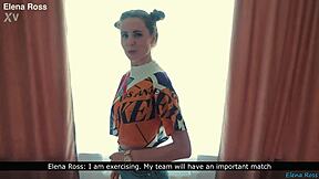 Elena Ross Intense Step Sister Workout With Cum Facial