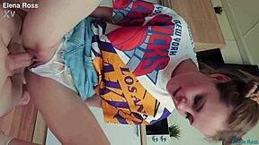 Elena Ross Intense Step Sister Workout With Cum Facial