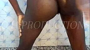 Can this skinny teen slut handle standing doggy in the shower?