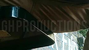 Up skirt playing with an african teen 18+ slut i met at the park public making out 😏