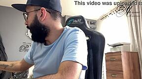 My manager pushes contracts while I crave to suck off a stud.