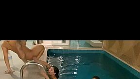 is that slut moaning while getting fucked in the pool?