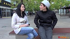 18videoz - Simone K fell for my hat and hard cock