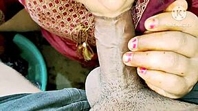 Indian Desi Bhabhi Screws Neighbor Boys in Steamy Bathroom Action