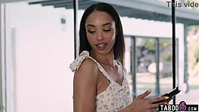 Realtor Licks Black Teen Homeowner's Pussy With Dildo