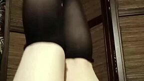 i'm so horny in my pantyhose, can't stop touching my big tits