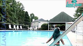 lana lava flashes poolside in public preview full 20 minute scene on manyvids lanalavaxxx