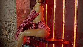 I’m a petite black teen posing hot in lingerie for you