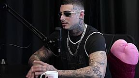 Redhead model saves the best cumshots for last on sheer red