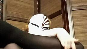 i'm so horny in my pantyhose, can't stop touching my big tits