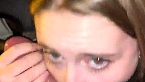 Blonde petite 18+ teen sucks hung driving instructor's cock - Laney Grey