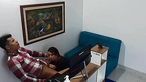 the horny latina secretary seduces her boss at work