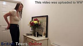 naughty college student gets spanked in close-up