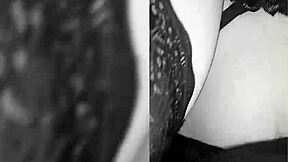 Girlfriend gives lingerie then bends over for anal cowgirl