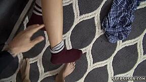 my annoying stepbro fucks the hot blonde teen's nice ass with blowjob 😈