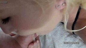 petite milf jolene takes a big load in her mouth