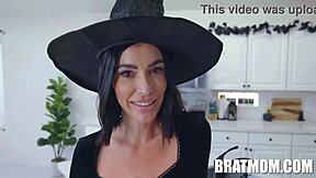 Stepmom Venus Seduces Juan for a Wild Halloween Hookup