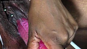 ebony milf teases solo in casual amateur clip