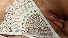 she puts a toy in her ass while i fuck her good