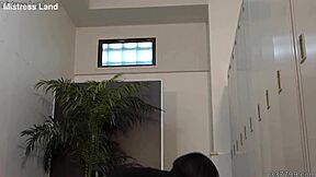 japanese office lady dominates with cfnm fetish play