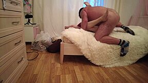 Hairy dude bangs hot redhead Valera in steamy session