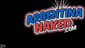 Incredible Latina teen's ass gaping and cum in glasses