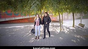 hot blonde latina teen 18+ with big tits ass spanish gets blowjob and orgasm