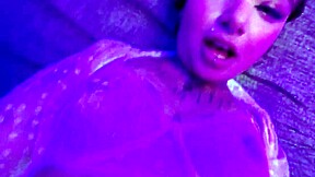 Cute Alt Teen 18+ Bangs Lucky Guy, Mouth Filled with Creamy Cum in Hot Preview!