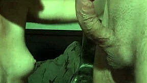 Young blonde teen gives hardcore blowjob to friend in homemade video