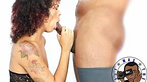 Petite Latina Mila With Big Booty Sucks Monster Cock Then Swallows Every Drop