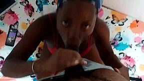 Stepdaughter initiates crips membership by head banging big dick