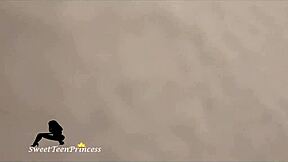 my girlfriend taking a bath gets caught filming but enjoys it