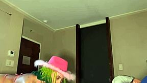 Can Petite Ebony Slut Handle Throat And Pussy Stretching From Bbc?