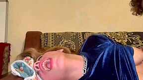 teen throat gets messy with a sloppy blowjob tonight